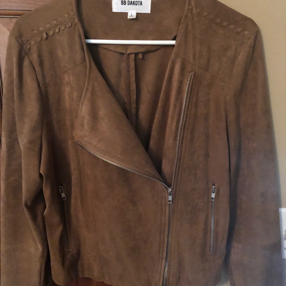 BB Dakota faux suede drapes jacket